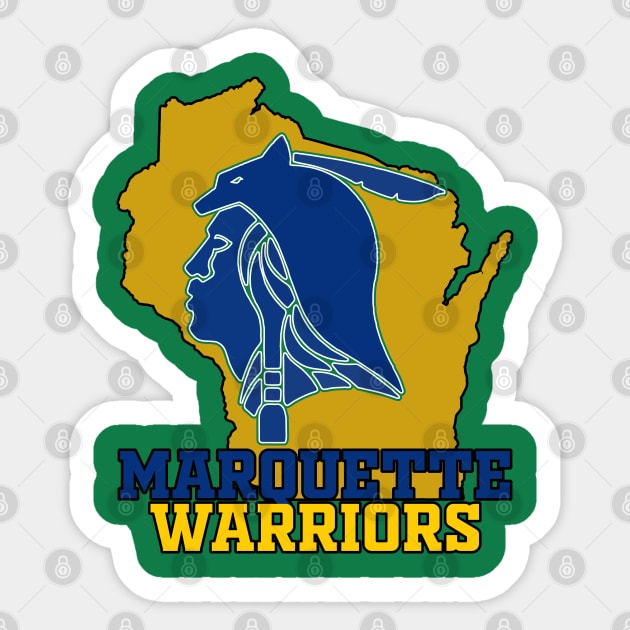 Marquette Warriors Sticker by Geraldines